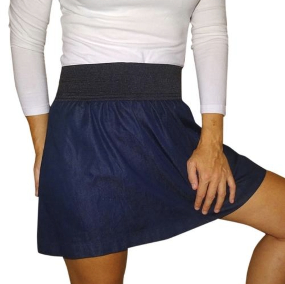 Miley Cyrus Max Azria Girls' Denim Skater Skirt 💙